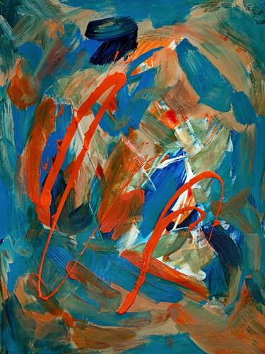 Original Abstract Expressionism Abstract Paintings by Caren Keyser