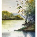 A Lake  in Autumn by Fikriye Kesti Ünker