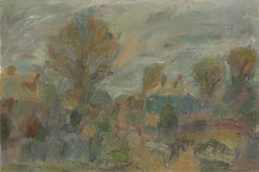 Original Impressionism Rural life Paintings by Robert Nizamov