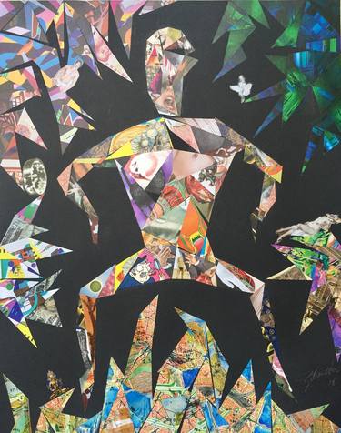 Print of Cubism Abstract Collage by ZIHAN WU