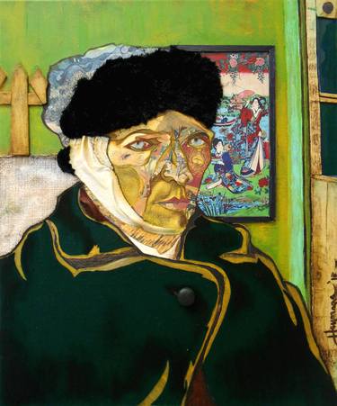 Self-Portrait With a Bandaged Ear, after Van Gogh thumb