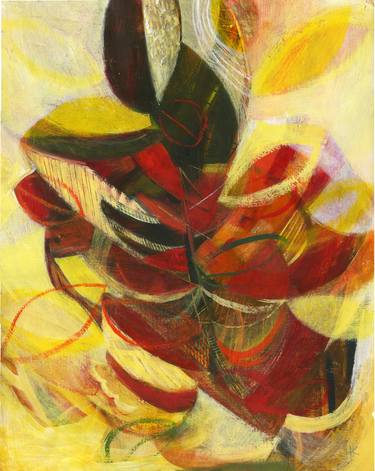 Print of Abstract Botanic Paintings by Helen Knaggs
