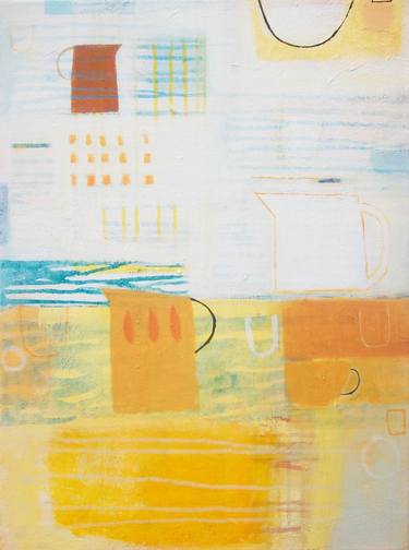 Print of Abstract Interiors Paintings by Helen Knaggs