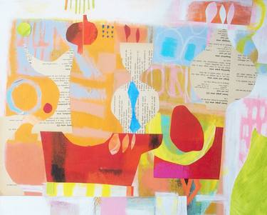 Original Abstract Collage by Helen Knaggs