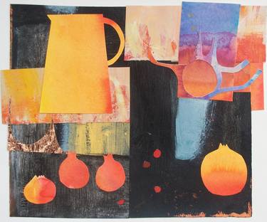 Print of Abstract Still Life Collage by Helen Newton