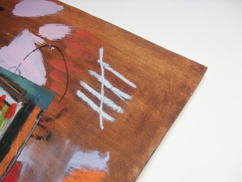 Original Abstract Expressionism Abstract Collage by Helen Newton