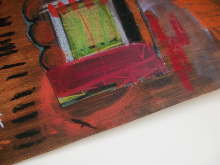 Original Abstract Expressionism Abstract Collage by Helen Newton