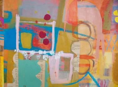 Print of Abstract Collage by Helen Knaggs