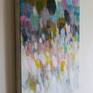 Original, abstract, contemporary painting on stretched canvas.  Bold, colourful, fresh, expressive, emotional, gestural piece.
