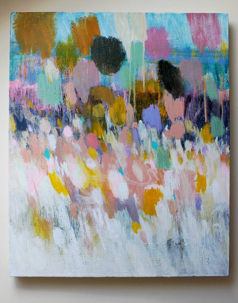 Original Abstract Expressionism Abstract Painting by Helen Newton