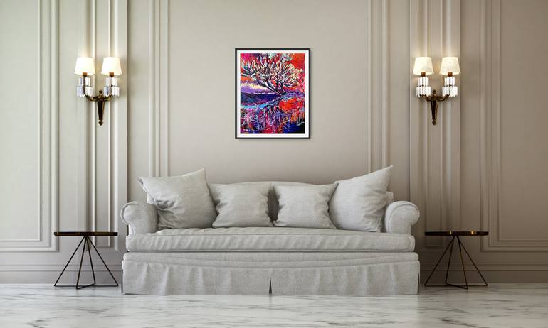 Original Abstract Landscape Painting by Janak Narayan