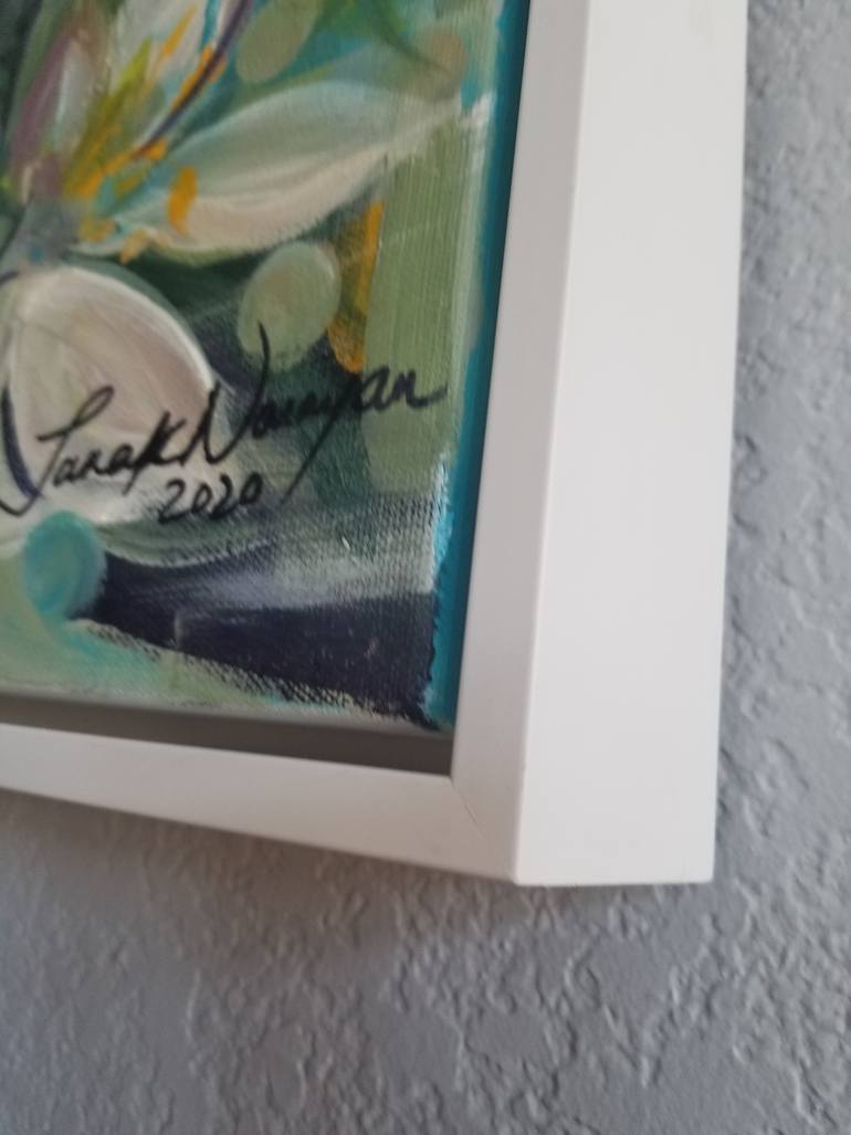 Original Abstract Expressionism Floral Painting by Janak Narayan