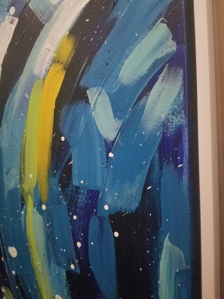 Original Abstract Expressionism Landscape Painting by Janak Narayan