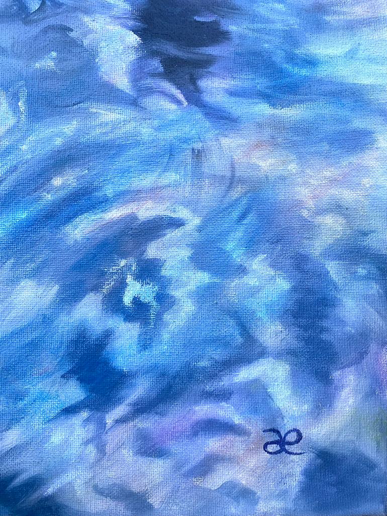 Original Abstract Expressionism Garden Painting by Caesiliae Fine Art
