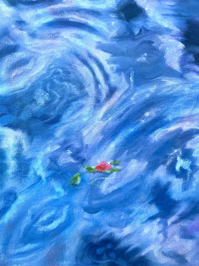 Original Abstract Expressionism Garden Painting by Caesiliae Fine Art