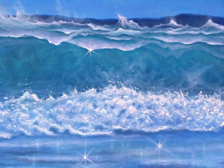 Original Contemporary Seascape Painting by Caesiliae Fine Art
