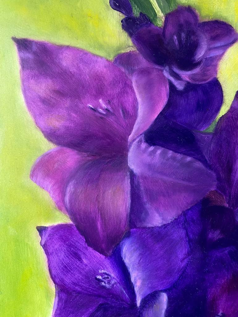 Original Abstract Expressionism Floral Painting by Caesiliae Fine Art