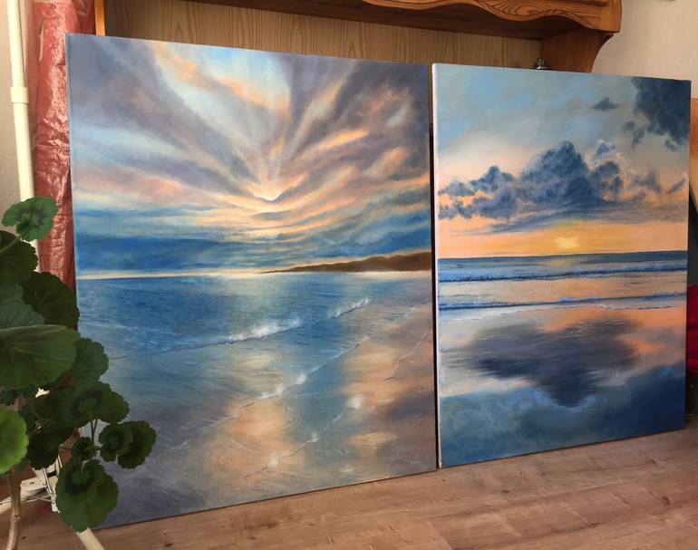 Original Expressionism Seascape Painting by Caesiliae Fine Art