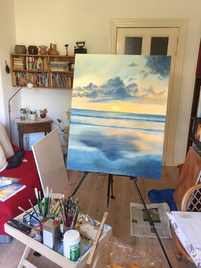 Original Expressionism Seascape Painting by Caesiliae Fine Art