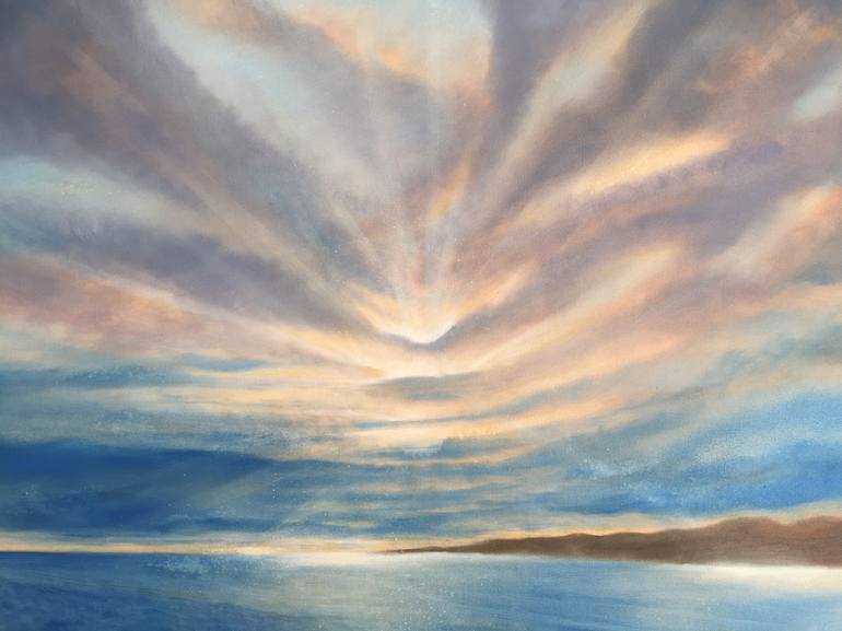 Original Surrealism Seascape Painting by Caesiliae Fine Art