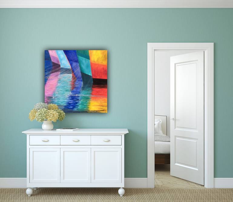 Original Boat Painting by Caesiliae Fine Art