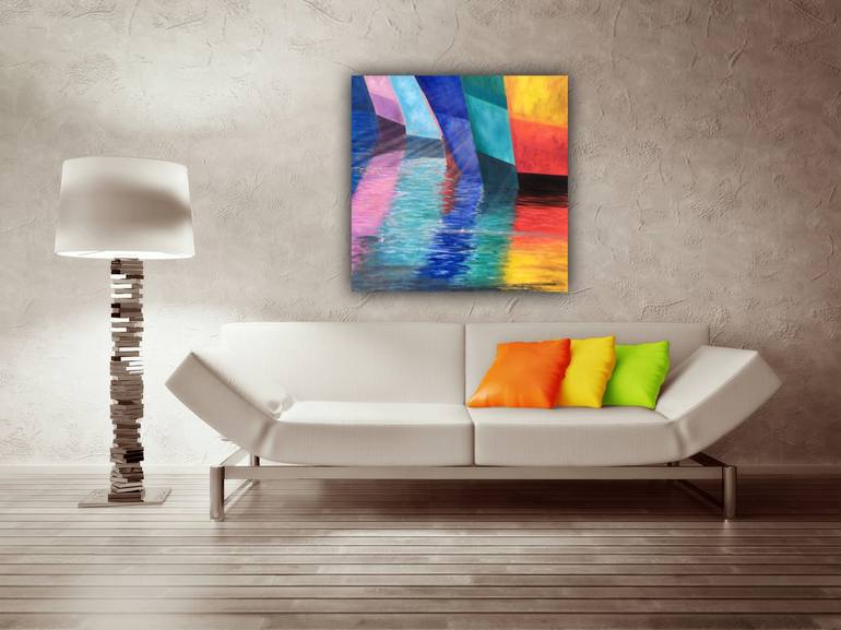 Original Boat Painting by Caesiliae Fine Art