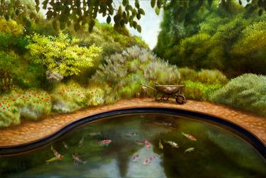 Print of Fine Art Garden Paintings by Damian Osborne