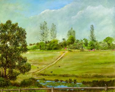 The Paddocks (plein air study) thumb