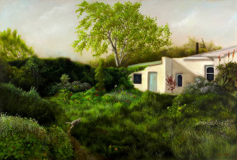 Spring in the Garden Painting by Damian Osborne | Saatchi Art