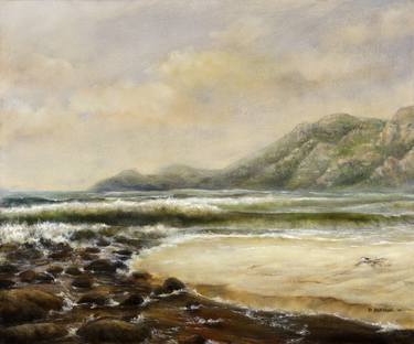 Print of Seascape Paintings by Damian Osborne