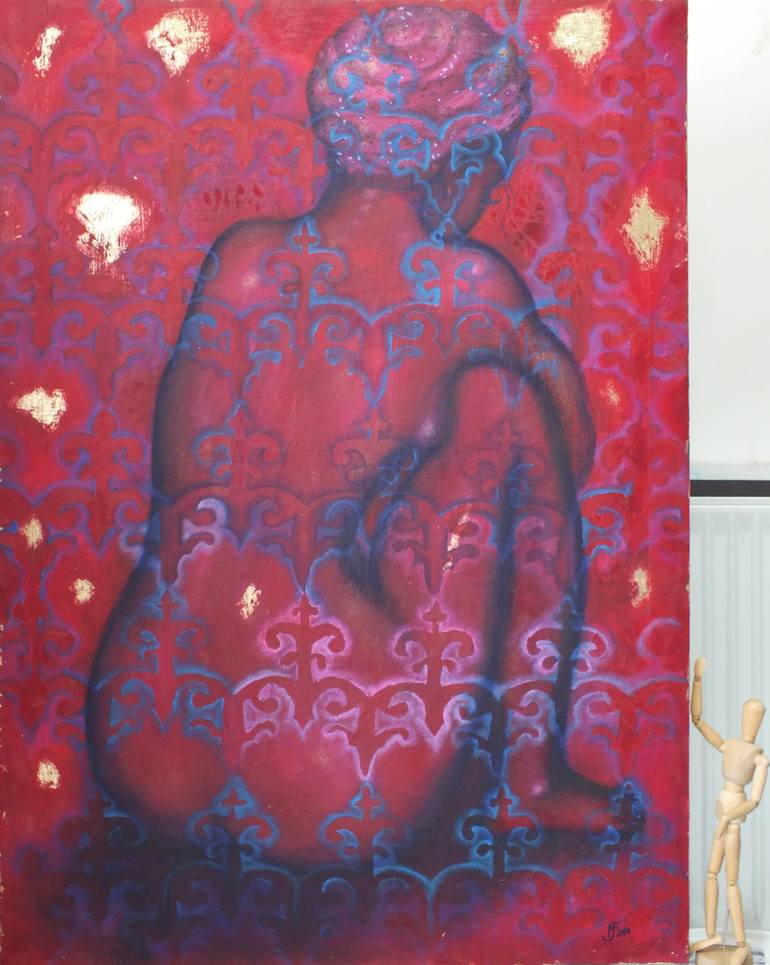 Original Figurative Nude Painting by Melinda Chantler