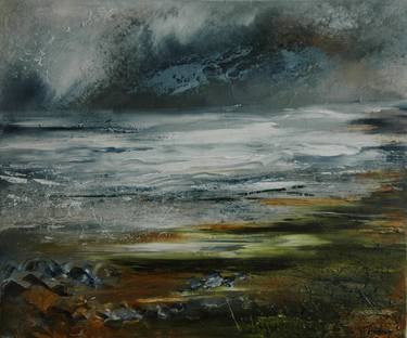 Original Abstract Seascape Paintings by Vicky Finding
