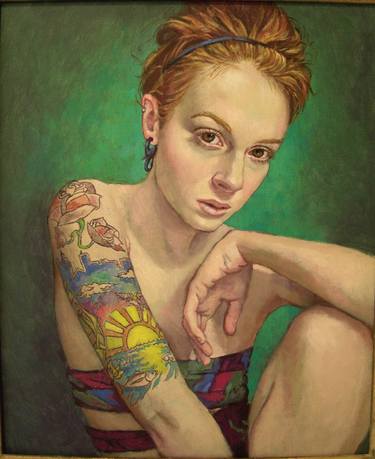 Original Realism People Paintings by Annemarie Holloway