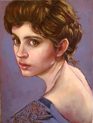 Original Portraiture Portrait Paintings by Annemarie Holloway