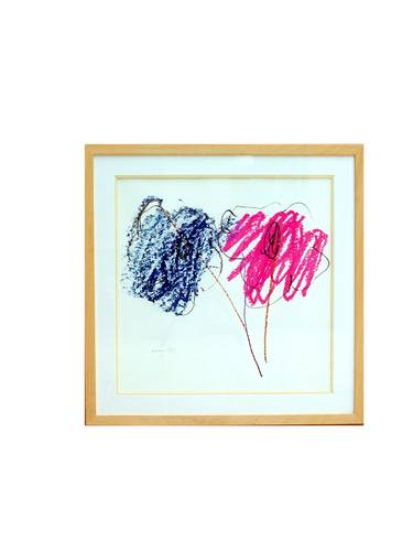 Throovest. 2 flowers, blue & red. Giclée print. AP I/III thumb