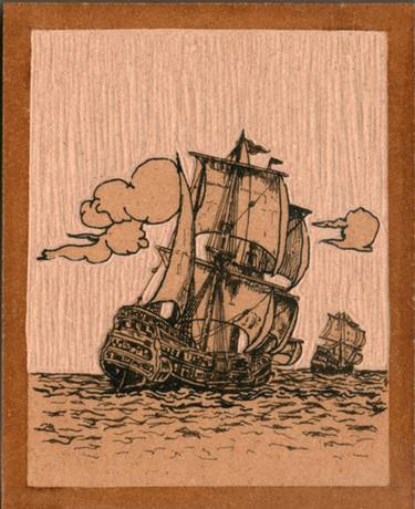 Original Ship Printmaking by Konstantinos Antaras