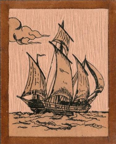 Original Ship Printmaking by Konstantinos Antaras