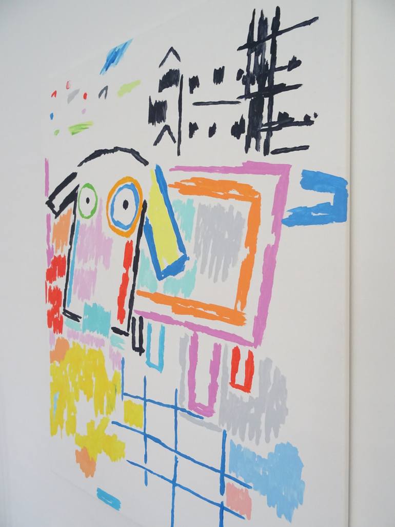 Original Pop Art Dogs Painting by Andy Shaw