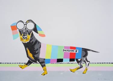 Print of Pop Art Dogs Paintings by Andy Shaw