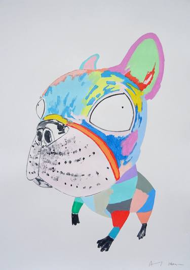 Print of Pop Art Dogs Paintings by Andy Shaw