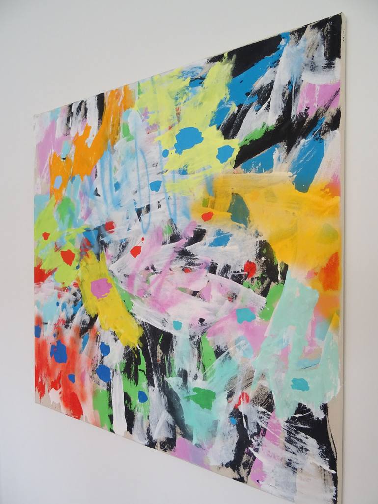 Original Street Art Abstract Painting by Andy Shaw