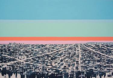 Print of Abstract Cities Paintings by Andy Shaw