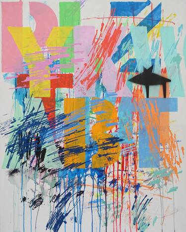 Original Abstract Expressionism Abstract Paintings by Andy Shaw