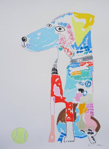 Print of Abstract Dogs Paintings by Andy Shaw