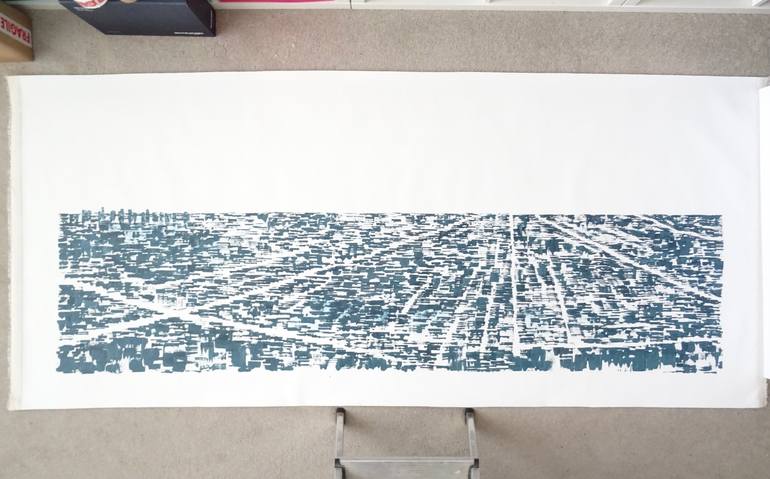 Original Contemporary Cities Painting by Andy Shaw
