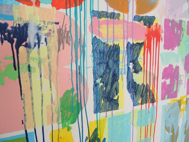 Original Pop Art Abstract Painting by Andy Shaw