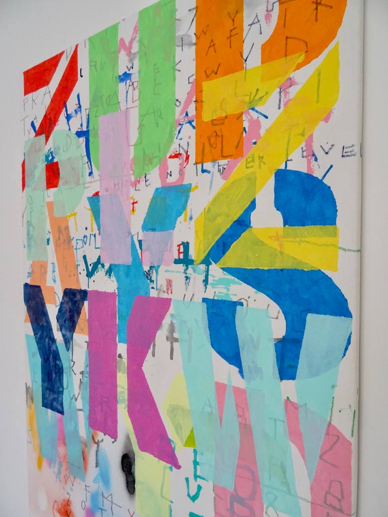 Original Pop Art Abstract Painting by Andy Shaw