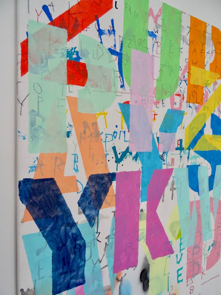 Original Pop Art Abstract Painting by Andy Shaw