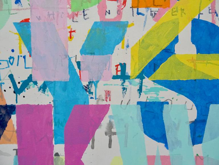 Original Pop Art Abstract Painting by Andy Shaw