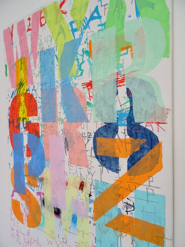Original Pop Art Abstract Painting by Andy Shaw